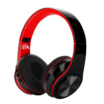 PRIME ANIS Gaming Headphones, Wireless Bluetooth Over-Ear, Black with Color Accents, Built-in Mic, HiFi Stereo Sound, Foldable Design-Gaming Headset