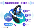 Wireless Bluetooth 5.0 Earpiece – Noise Cancelling for Driving