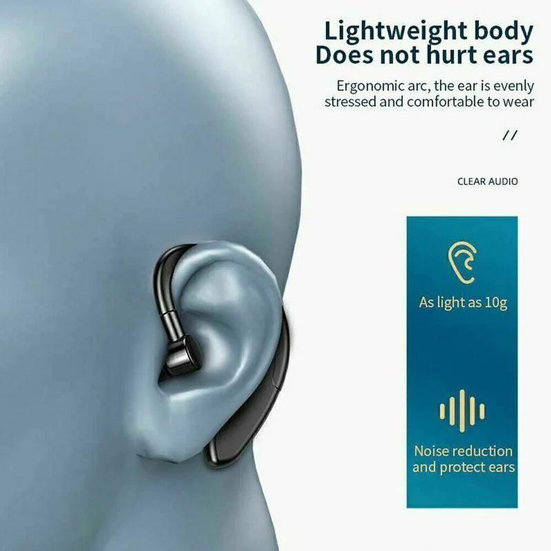 Wireless Bluetooth 5.0 Earpiece – Noise Cancelling for Driving