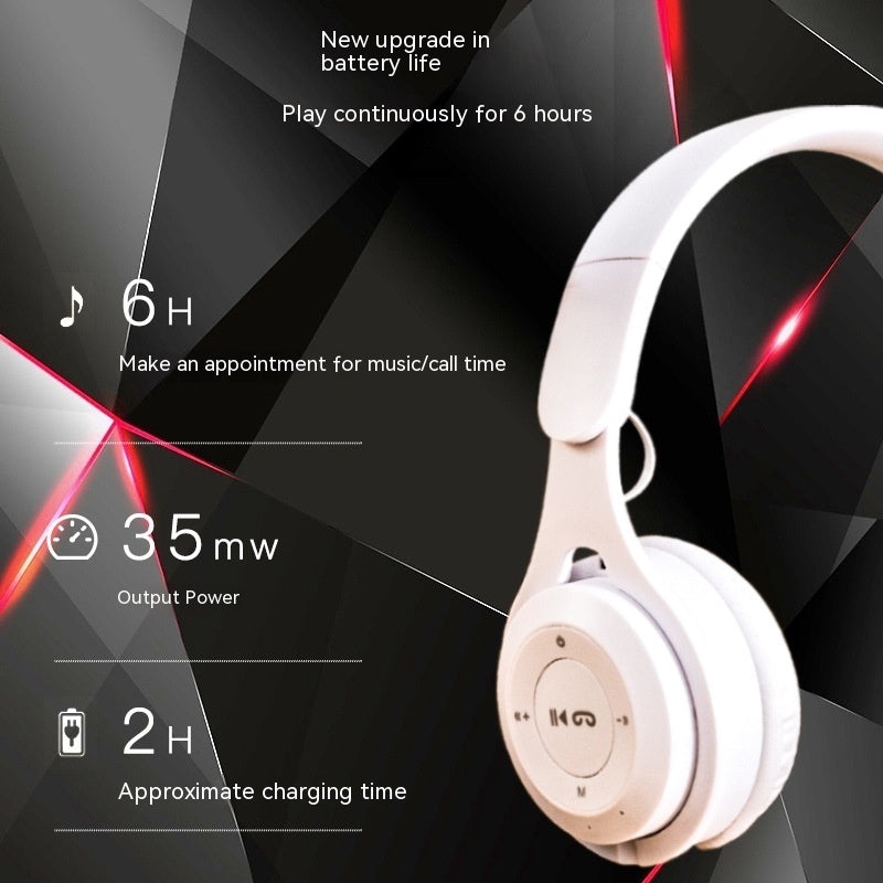 Wireless Headset Foldable Extra Bass Headphones